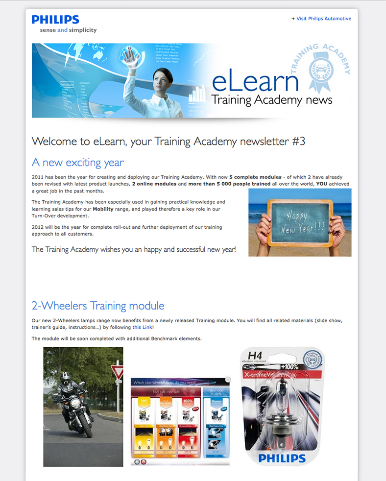eLearn - Philips Training Academy e-newsletter